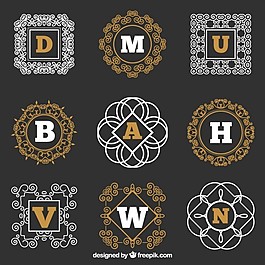各種觀賞性復(fù)古標(biāo)志與信件