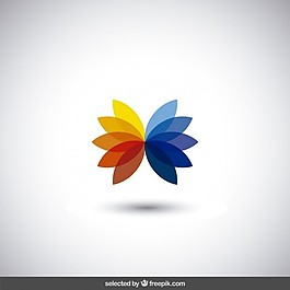 五顏六色的花的圖案