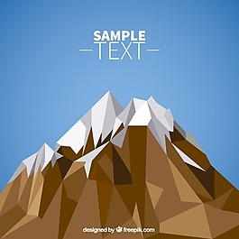 多邊形的山