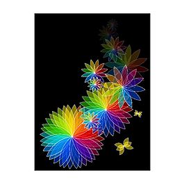 彩色花矢量圖素材