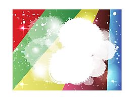 彩色星光矢量圖素材