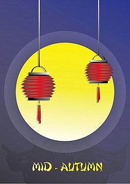 中秋節(jié)的圓月亮
