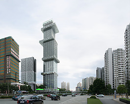 城市商業(yè)寫字樓宇建筑PSD分層素材