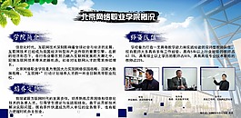 學校概況北京網絡職業學院宣傳展板海報展覽