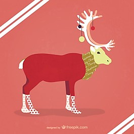 時髦的馴鹿圖