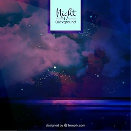多云的夜晚的背景