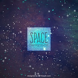 水彩画空间背景与明星