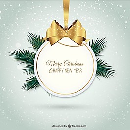 優(yōu)雅圣誕標簽