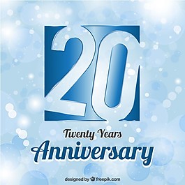 藍(lán)色周年背景