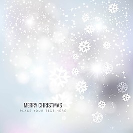 閃亮的白色圣誕雪花背景