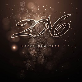 閃亮的新的一年的棕色色調背景