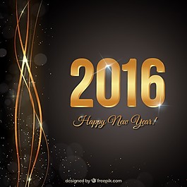 新年快樂黑色背景