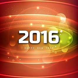 閃亮的新的2016年卡