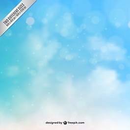 在藍色的天空背景虛化風格