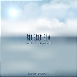 模糊的海面背景