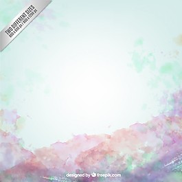 水彩畫(huà)的背景