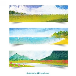 農(nóng)村景觀的橫幅
