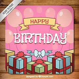 用手畫生日卡片