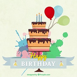 生日蛋糕卡