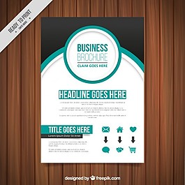 摘要企業(yè)宣傳冊和圓形綠色細(xì)節(jié)