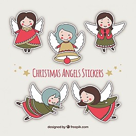 可爱的圣诞天使stikers