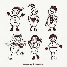 粗略的雪人集合