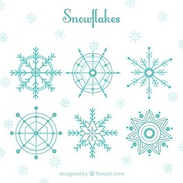 幾何綠的雪花收藏