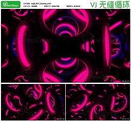 霓虹圓環主題的VJ循環素材12