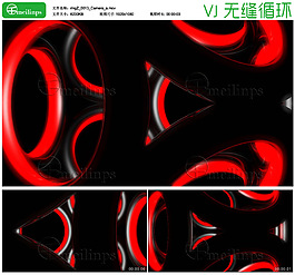 霓虹圓環主題的VJ循環素材14