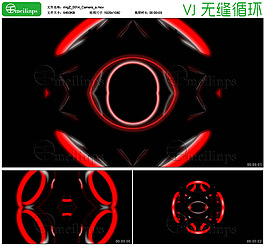 霓虹圓環主題的VJ循環素材15