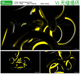 霓虹圓環主題的VJ循環素材16