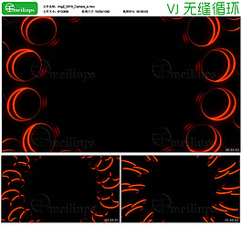 霓虹圓環主題的VJ循環素材22
