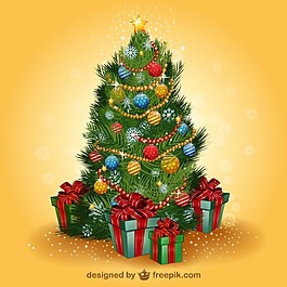 現(xiàn)實(shí)的圣誕樹矢量