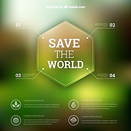 拯救世界的模板信息圖表