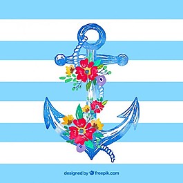 手拉锚的花