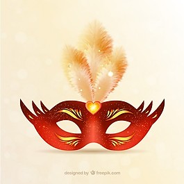 紅色和金色的色調(diào)明亮的狂歡節(jié)