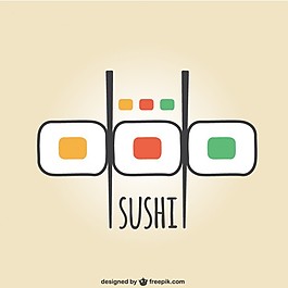 豐富多彩的壽司的標志