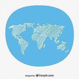 手繪世界地圖