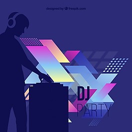抽象藝術(shù)的DJ