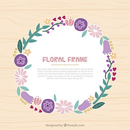 手畫花的框架與花的細節(jié)