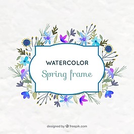 老式水彩花架