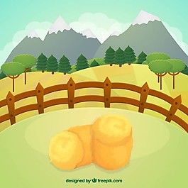 草地上的群山
