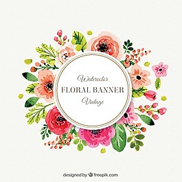 復(fù)古風(fēng)格的可愛花朵