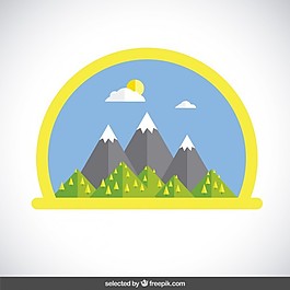 山地自然景觀