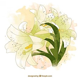 手繪自然花