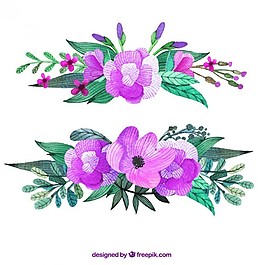 紫色的花，胸花