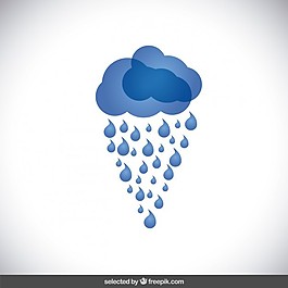 蓝色雨的云