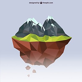 多邊形的山脈