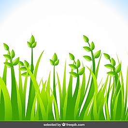背景與綠草