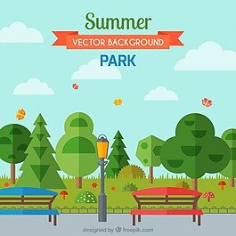 夏天的公園